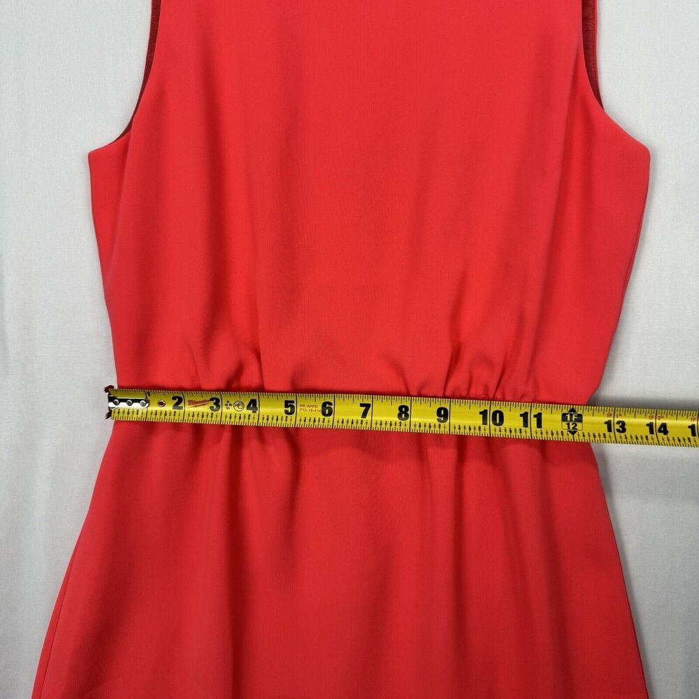 J.Crew Pink Sleeveless Dress Size 0 Round Neck Sheath Fitted Elastic Cinch Waist - Picture 9 of 12